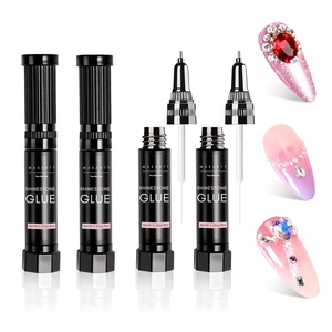 image:imageMakartt 3D Gel Nail Art for Sculpting 3in1 MultiFunctional 15g Clear 3D Nail Gel for Molding amp Painting Nails Designs No Wipe Nail Glue for Rhinestones Chrome Powder amp DIY ManicureA05nail rhinestones gem grip glue gel  8ml4