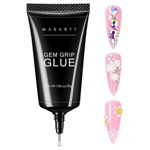 image:imageMakartt 3D Gel Nail Art for Sculpting 3in1 MultiFunctional 15g Clear 3D Nail Gel for Molding amp Painting Nails Designs No Wipe Nail Glue for Rhinestones Chrome Powder amp DIY ManicureA02nail rhinestone glue set  30G