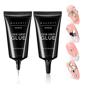 image:imageMakartt 3D Gel Nail Art for Sculpting 3in1 MultiFunctional 15g Clear 3D Nail Gel for Molding amp Painting Nails Designs No Wipe Nail Glue for Rhinestones Chrome Powder amp DIY ManicureA03nail rhinestone gem glue set 60G