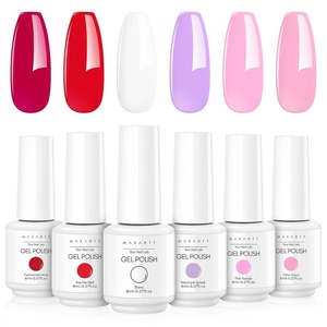 image:imageMakartt 9D Magnetic Cat Eye Gel Nail Polish Set 6 Colors Yellow Purple Silver Rose Red Green Black Hole Effect with Magnet Stick 8ml  Soak Off DIY Manicure amp Nail Art SuppliesPink Parade
