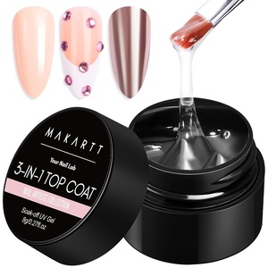 image:imageMakartt Base Coat Nail Polish 15ml  Extra Strong LongLasting Gel Base Coat amp Nail Glue for Small Nail Charms PressOn Nails UVLED Lamp Required Clear Foundation for Salon amp DIY Home UseHard Gel Top Coat