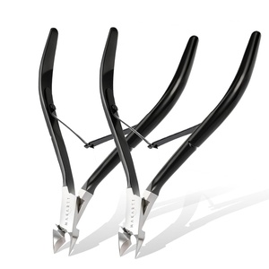 image:imageMakartt Cuticle Nippers Pink Cuticle Trimmer Extremely Sharp Full Jaw Cuticle Remover Nail Care for Manicure Home Salon Use Pack of 12pcsBlack Cuticle Nippers
