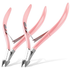 image:imageMakartt Cuticle Nippers Pink Cuticle Trimmer Extremely Sharp Full Jaw Cuticle Remover Nail Care for Manicure Home Salon Use Pack of 1Pink Cuticle Nippers 2 Pack