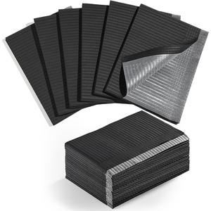 image:imageMakartt Disposable Nail Mats 50 Pcs 3Ply Absorbent Nail Table Pads with PE Backing 18 x 13 Nail Desk Protection for Manicure Pedicure Acrylic Gel Practice Salon amp Home DIY PinkBlack