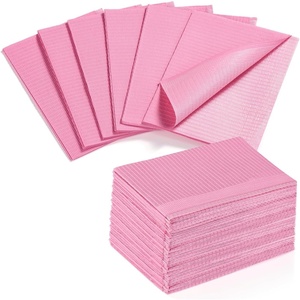 image:imageMakartt Disposable Nail Mats 50 Pcs 3Ply Absorbent Nail Table Pads with PE Backing 18 x 13 Nail Desk Protection for Manicure Pedicure Acrylic Gel Practice Salon amp Home DIY PinkPink