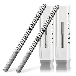 image:imageMakartt Flame Cuticle Nail Drill Bit  332 Shank Tungsten Carbide Bit for Nail Drill Machine Professional Shape Bit for Cuticle Cleaning Smooth Gel NailsSidewall Dead Skin amp Nail Prep Silver2 Pcs Nail Buffer Bit3XF