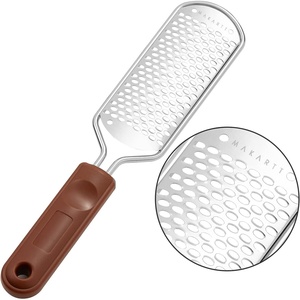 image:imageMakartt Foot File Colossal Foot Scrubber Metal Foot Spa Pedicure Tools Callus Remover for Feet Dead Skin Care Removers Scraper Professional Rasp Callus Shaver RemovalBrown Foot File