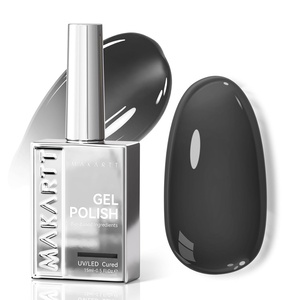 image:imageMakartt Jelly Bright Nude Gel Nail Polish 15ML HemaFree Neutral Nude Nail Polish Sheer Translucent Effect Soak Off UV LED Nail Art Manicure DIY Home Salon Gift for WomenHemafree Shadow Fern