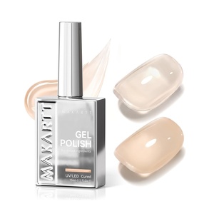 image:imageMakartt Jelly Bright Nude Gel Nail Polish 15ML HemaFree Neutral Nude Nail Polish Sheer Translucent Effect Soak Off UV LED Nail Art Manicure DIY Home Salon Gift for WomenHemafree Porcelain Calm