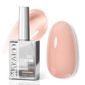 image:imageMakartt Jelly Bright Nude Gel Nail Polish 15ML HemaFree Neutral Nude Nail Polish Sheer Translucent Effect Soak Off UV LED Nail Art Manicure DIY Home Salon Gift for WomenHemafree Clay Muse