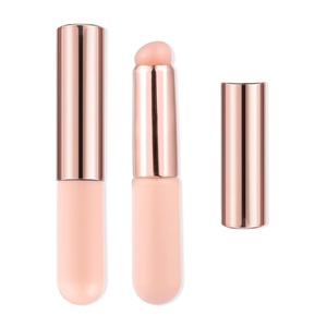image:imageMakartt Nail Brush  2pcs Reusable Chrome Powder Applicator Pink Art Pen Silicone Brushes For Pat Ombre Gel and French Nails Lipstick Concealer Eyeshadow