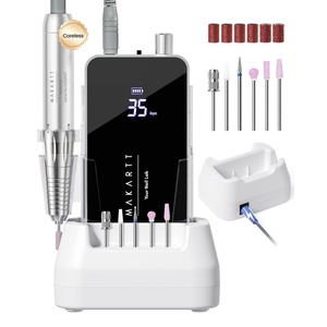 image:imageMakartt Nail Drill Electric Nail File JD700 Nail Drills for Acrylic Nails Professional 30000RPM Manicure Tools Nail Stuff Acrylic Nail Drill for Nail Dip Kit Acrylic Powder Poly Nail Gel B01Nouvella Black