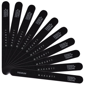 image:imageMakartt Nail File  100180 Grit Emery Boards for Nails Professional Nail Files 10pcs Double Sides Black Coarse Fingernail Filer for Acrylic and Extension Gel Removal Manicure Kit Salon Home UseBlack  10 pcs  120240 Grit