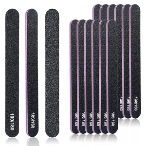 image:imageMakartt Nail File 100180 Grit Emery Boards for Nails 20 Pcs Black Professional Washable Filer Kit for Medium and Gentle Filing Manicure Tools