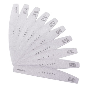 image:imageMakartt Nail File 100180 Grit Nail Files for Natural Nails Professional Strong Emery Boards for Nails Doubled Sides Washable Fingernail Files Manicure Tool SetZebra2pcs Trial Set100180 Grit
