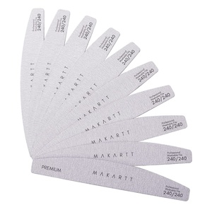 image:imageMakartt Nail File 100180 Grit Nail Files for Natural Nails Professional Strong Emery Boards for Nails Doubled Sides Washable Fingernail Files Manicure Tool SetZebra2pcs Trial Set240240 Grit