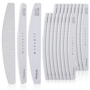 image:imageMakartt Nail File 100180 Grit Nail Files for Natural Nails Professional Strong Emery Boards for Nails Doubled Sides Washable Fingernail Files Manicure Tool SetZebra2pcs Trial Set20pcs100180Grit