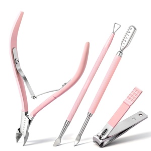 image:imageMakartt Nail File and Buffer Set Pink Basic Prep Kit with Cuticle Clipper Trimmer Pusher Brush Manicure Care Kit for Natural and Acrylic Nails 7pcsCuticle Tools4pcs