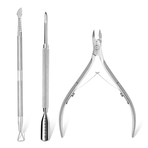 image:imageMakartt Nail File and Buffer Set Pink Basic Prep Kit with Cuticle Clipper Trimmer Pusher Brush Manicure Care Kit for Natural and Acrylic Nails 7pcsSilver3pcs
