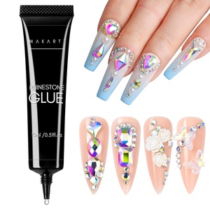 image:imageMakartt Nail Rhinestone Glue with 3D Gel Kit  Super Strong Nail Charm Glue amp Sculpting Gel for DIY Nail Art Drawing Molding amp Embossed Designs Easy to Use for Nail Lovers amp BeginnersA4nail rhinestone glue  15ml