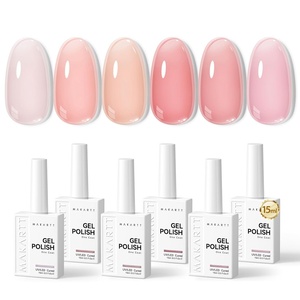 image:imageMakartt Pastel Gel Nail Polish Set 6 Colors Jelly Gel Polish Kit 15ML One NDone Spring Summer Glass Translucent Pink Blue Purple Yellow Green Cat Eye UV LED Nail Art Manicure Gift for WomenEveryday Pink Glow