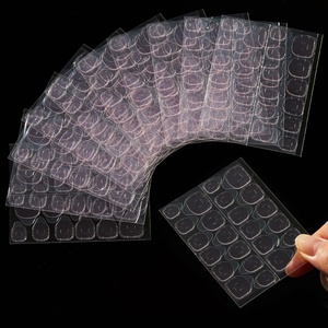 image:imageMakartt Pink Nail Adhesive Tab Press On Nail Glue Sticker Double Side 240 PCS 10 Sheets Waterproof Breathable Super Sticky Nails Tab for False Nails Tape Jelly Fake Nail Tips Adhesive Nail Tab GluePink Nail Adhesive Tab