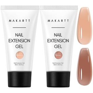 image:imageMakartt Poly Nail Gel 50ML Nude Nature Builder for Nail Extension All Season Gel Color 3D Molding Gel Nail Strengtheners LongLasting DIY Salon QualityA SiestaBrown and Nude