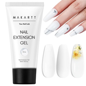 image:imageMakartt Poly Nail Gel 50ML Nude Nature Builder for Nail Extension All Season Gel Color 3D Molding Gel Nail Strengtheners LongLasting DIY Salon QualityA SiestaBright White
