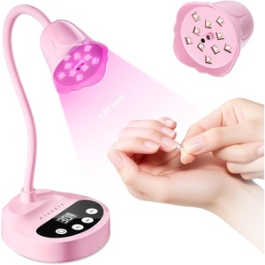 image:imageMakartt UV LED Nail Lamp  Gooseneck Flash Cure Lamp 39mWcm Rechargeable UV Light for Gel Nails with Auto Sensor 4 Timers Fast Curing Nail Light for Charms GelX Tips Rhinestones Diamond WhiteA2uv nail lampPink
