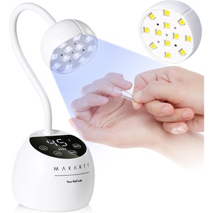 image:imageMakartt UV LED Nail Lamp  Gooseneck Flash Cure Lamp 39mWcm Rechargeable UV Light for Gel Nails with Auto Sensor 4 Timers Fast Curing Nail Light for Charms GelX Tips Rhinestones Diamond WhiteA5uv nail lampWhite