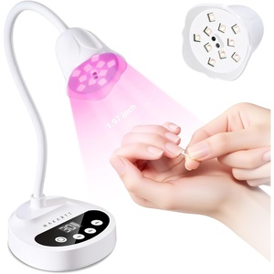 image:imageMakartt UV LED Nail Lamp  Gooseneck Flash Cure Lamp 39mWcm Rechargeable UV Light for Gel Nails with Auto Sensor 4 Timers Fast Curing Nail Light for Charms GelX Tips Rhinestones Diamond WhiteA1uv nail lampWhite