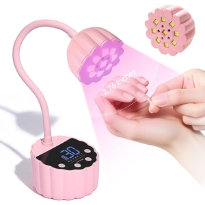 image:imageMakartt UV Nail Lamp Mini UV Light for Gel Nails Polish Luminoza 30mWcm Rechargeable LED Nail Light Nail Dryer with 4 Timers amp Auto Sensor Fast Curing Goosenecks Lamp for Home DIY ManicureA06UV nail lightPink