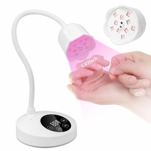 image:imageMakartt UV Nail Lamp Mini UV Light for Gel Nails Polish Luminoza 30mWcm Rechargeable LED Nail Light Nail Dryer with 4 Timers amp Auto Sensor Fast Curing Goosenecks Lamp for Home DIY ManicureA01nail lampWhite