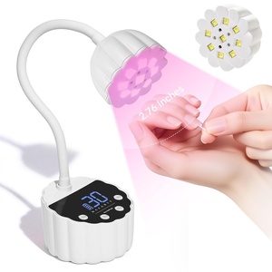 image:imageMakartt UV Nail Lamp Mini UV Light for Gel Nails Polish Luminoza 30mWcm Rechargeable LED Nail Light Nail Dryer with 4 Timers amp Auto Sensor Fast Curing Goosenecks Lamp for Home DIY ManicureA05UV nail lightWhite