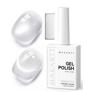 image:imageMakartt UltraPigmented White Gel Nail Polish 15ml One Coat White Gel Polish High Gloss Shine SalonGrade UV Polish Gels Perfect for French Tips amp Nail Art Manicure DIY Salon HomeStudio Light
