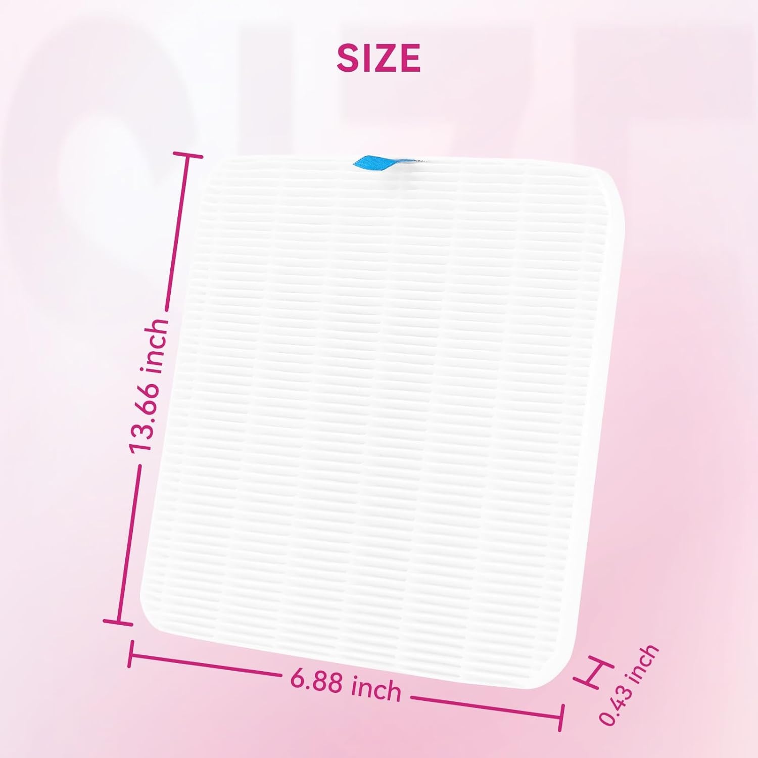 image:imageMakartt Nail Dust Collector Filter  Replacement Filter Reusable Dust Filter For Larina Nail Dust Collector Vacuum Fan Dust Nail Tool Attach 99 of Nail Dust Easy to Clean 2 Pack WhiteWhite