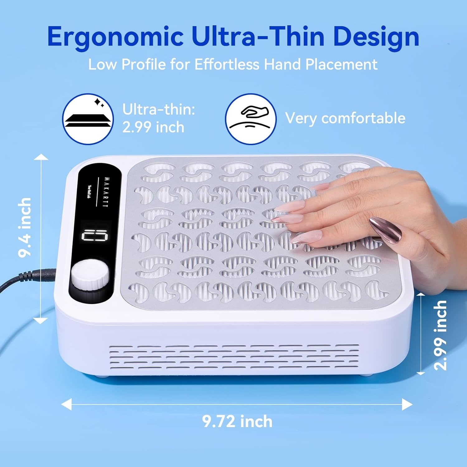 image:imageMakartt Nail Dust Collector Filter  Replacement Filter Reusable Dust Filter For Larina Nail Dust Collector Vacuum Fan Dust Nail Tool Attach 99 of Nail Dust Easy to Clean 2 Pack WhiteLarina Nail Dust Collector