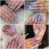 image:image500 Pcs C Curve False Nail Tips Extra Long French Nail Tips Half Cover Straight Square Press Ons Nail Tips 10 SizesXXL Acrylic Fake Nail Tips for Nails ExtensionNail Supplies Salon and DIY