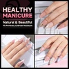 image:imageAlmond Fake Nail Tips500Pcs Medium False Nails Almond Shape Full Cover Clear Acrylic Gel False Press on for Extension Manicure Salon DIY at Home 10 Sizes