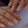 image:imageAlmond Fake Nail Tips500Pcs Medium False Nails Almond Shape Full Cover Clear Acrylic Gel False Press on for Extension Manicure Salon DIY at Home 10 Sizes