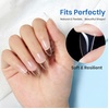 image:imageAlmond Fake Nail Tips500Pcs Medium False Nails Almond Shape Full Cover Clear Acrylic Gel False Press on for Extension Manicure Salon DIY at Home 10 Sizes