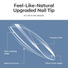image:imageAlmond Fake Nail Tips500Pcs Medium False Nails Almond Shape Full Cover Clear Acrylic Gel False Press on for Extension Manicure Salon DIY at Home 10 Sizes