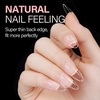 image:imageAlmond Fake Nail Tips500Pcs Medium False Nails Almond Shape Full Cover Clear Acrylic Gel False Press on for Extension Manicure Salon DIY at Home 10 Sizes