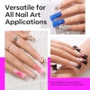 image:imageDuck Nail Tips 500PCS Short Flare PreShape Half Cover Soft Gel Tips Wide Style Acrylic Fake Nails False Clear Press on Extension Gel Manicure Nail Supplies