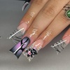 image:imageDuck Nail Tips 500PCS Short Flare PreShape Half Cover Soft Gel Tips Wide Style Acrylic Fake Nails False Clear Press on Extension Gel Manicure Nail Supplies