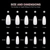 image:imageLong Coffin Fake Nails  500 Pcs Full Cover Natural Ballerina False Nails Acrylic Nail Tips for Nail Extension Manicure Nail Art Supplies