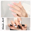 image:imageLong Coffin Fake Nails  500 Pcs Full Cover Natural Ballerina False Nails Acrylic Nail Tips for Nail Extension Manicure Nail Art Supplies