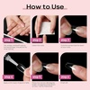 image:imageLong Coffin Fake Nails  500 Pcs Full Cover Natural Ballerina False Nails Acrylic Nail Tips for Nail Extension Manicure Nail Art Supplies