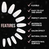 image:imageLong Coffin Fake Nails  500 Pcs Full Cover Natural Ballerina False Nails Acrylic Nail Tips for Nail Extension Manicure Nail Art Supplies