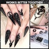 image:imageMakartt 1110 Pcs Rhinestones Set Black Round MultiSize Glass or Crystal for DIY Crafts Nail Art Supplies Accessories Christmas Gift  1110 black round crystals in mixed sizes for nail art makeup crafts and accessory decoration projectsA8 Nail Decoration Black Rhinestone